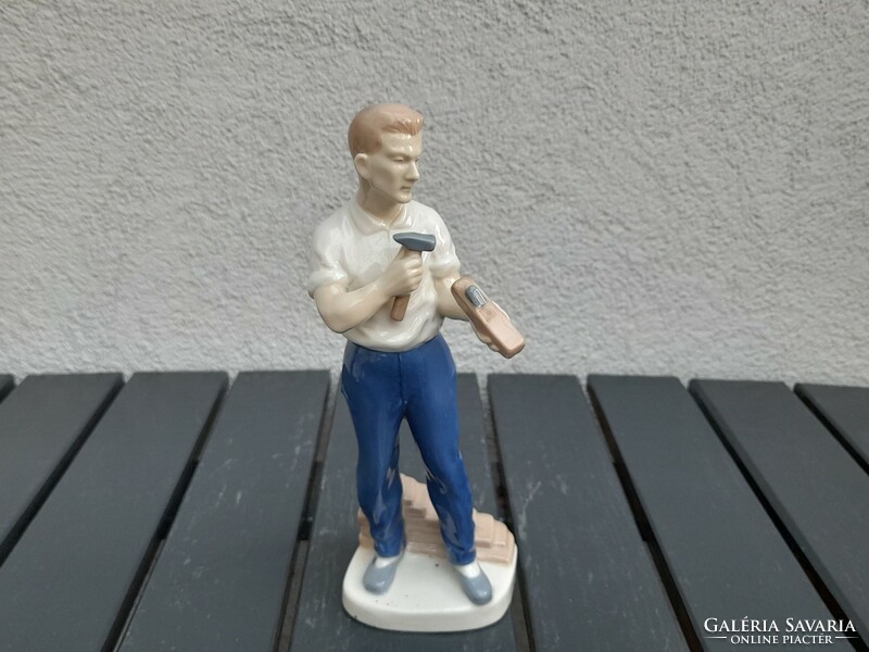 HUF 1 rare art-deco beautiful German porcelain worker