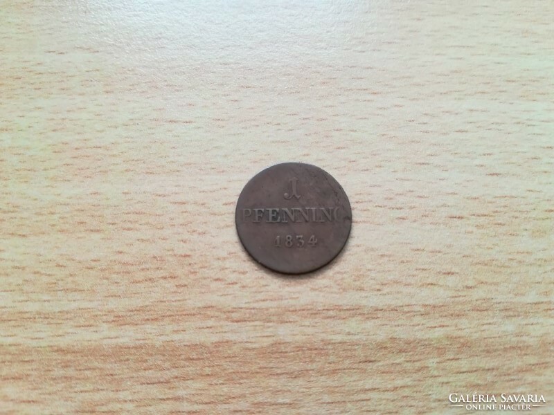 Germany 1 pfennig 1834 ?? Province / city