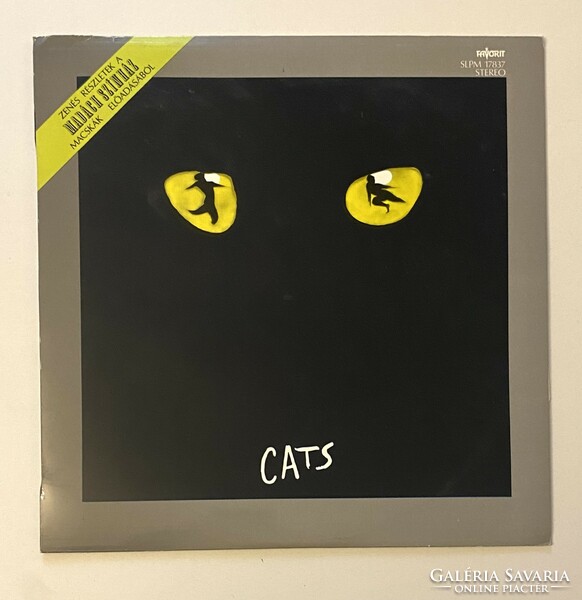 CATS MACSKÁK MADÁCH SZÍNHÁZ 1984 - RETRO BAKELIT HANGLEMEZ