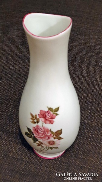 18 Cm. Tall, old, Hólloháza porcelain vase.