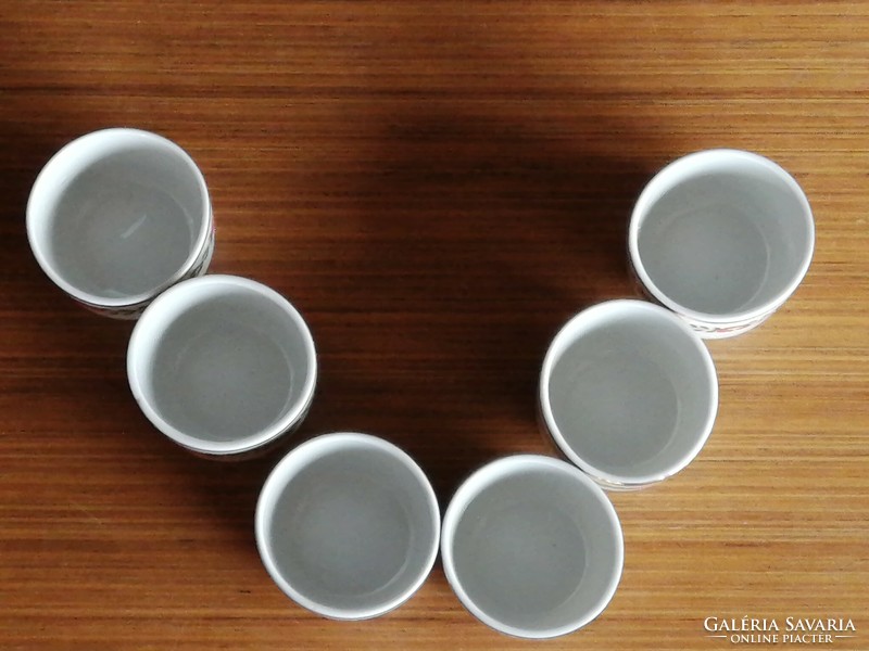 6 hand-painted cups from Hólloháza