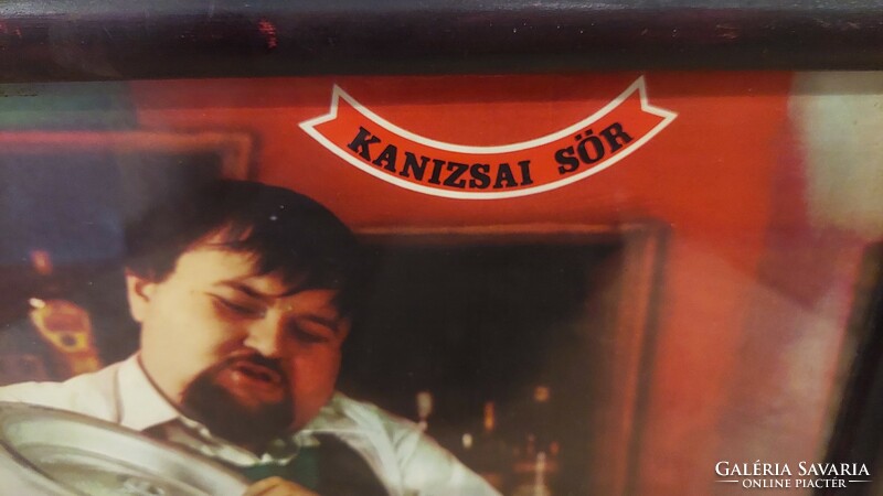Kanizsa beer advertisement framed