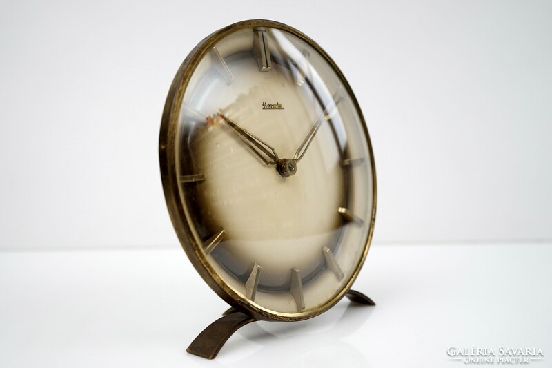Vintage Hermle Mantel Clock / Mid Century German / Mechanical / Retro / Old