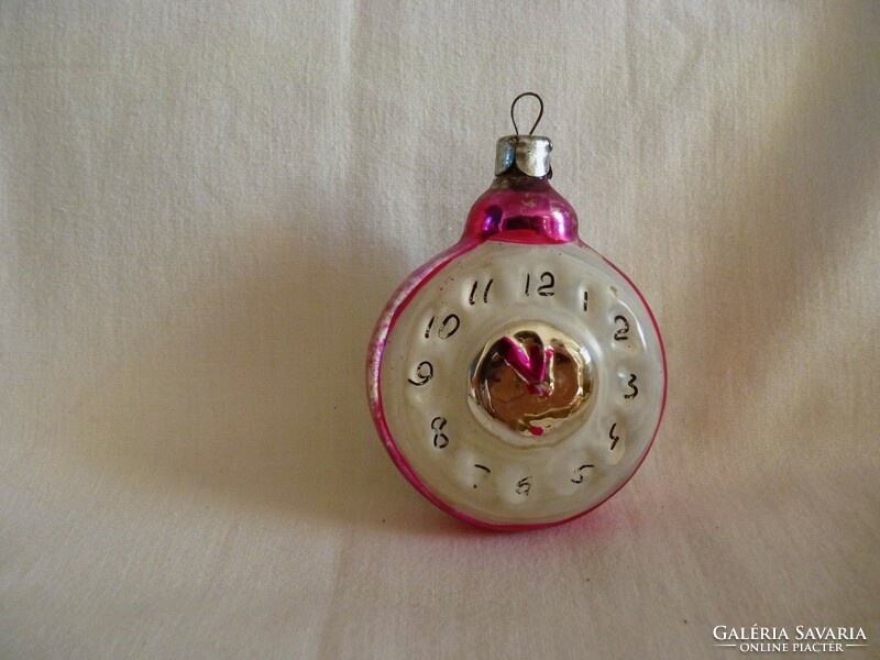 Old glass Christmas tree decoration - watch!