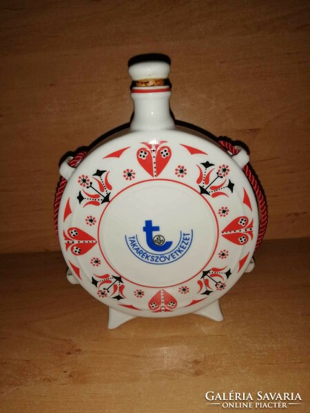 Hollóházi porcelain savings cooperative water bottle (19/d)