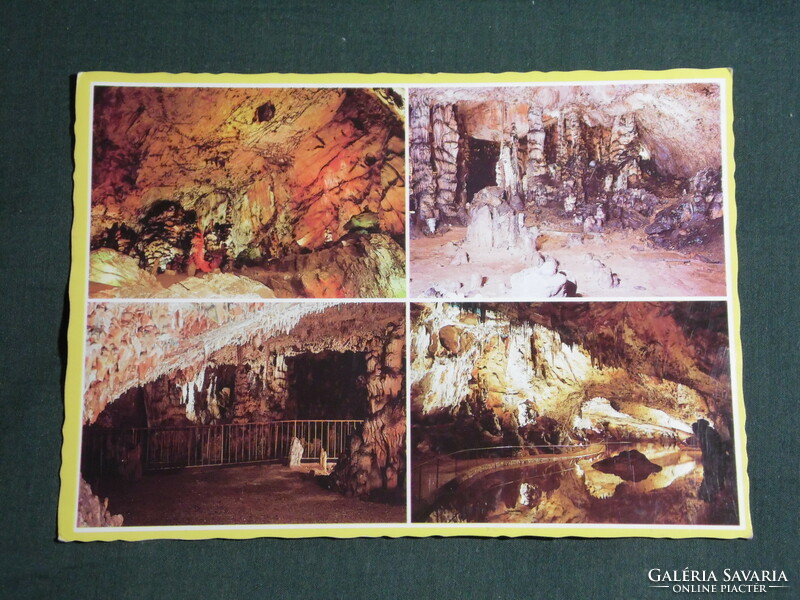 Postcard, fortune teller, mosaic details, stalactite cave