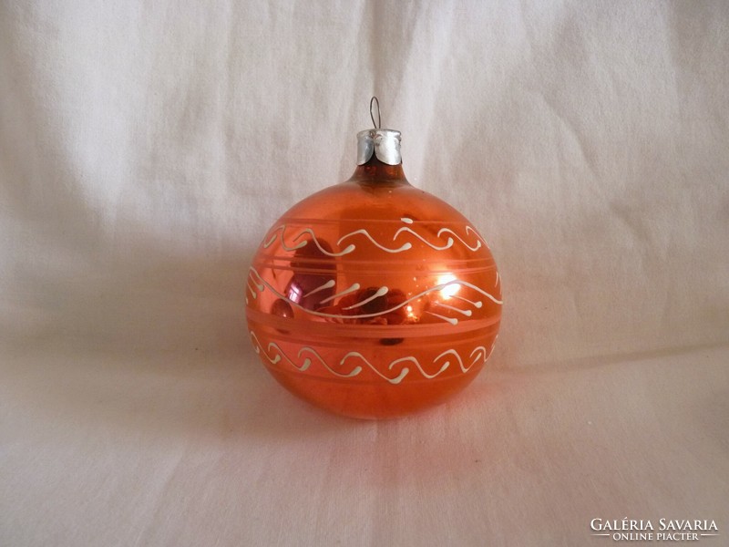 Old glass Christmas tree decoration - sphere!
