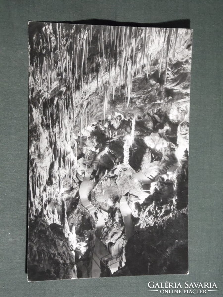 Postcard, aggtelek jósvafő, baradla stalactite cave, hall of giants section