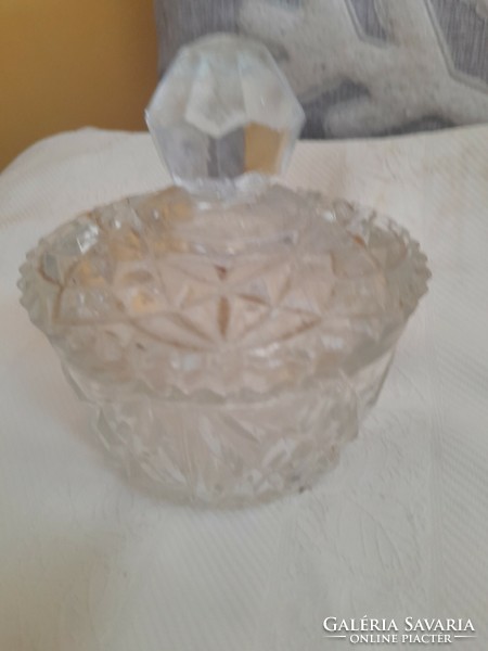 Polished crystal beautiful sugar bowl