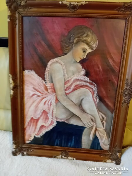 Balerina festmény ,fellelt állapotban