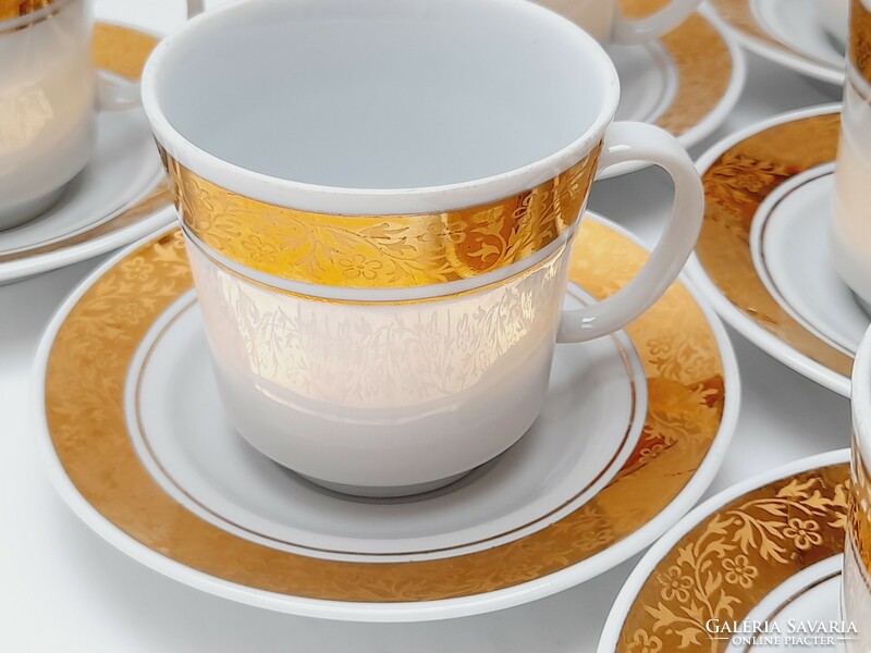 Alföldi aranymintás kávés csésze készlet