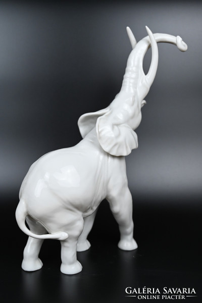 Large Heubach porcelain statue, elephant