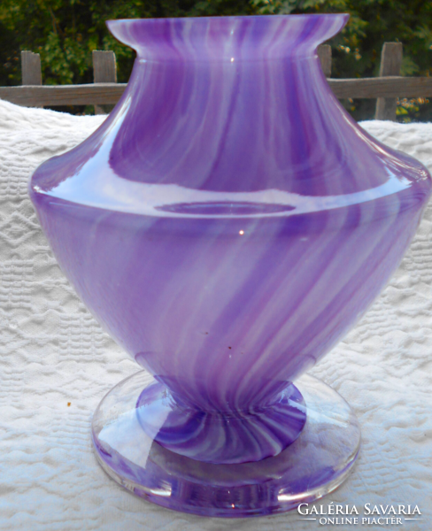 Several shades of material - glass vase