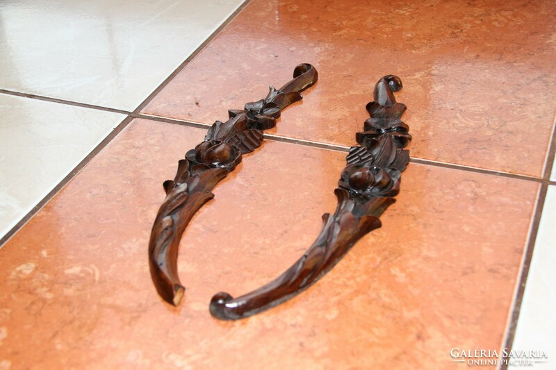 Tin German carving, carving, ornament 2 pcs.