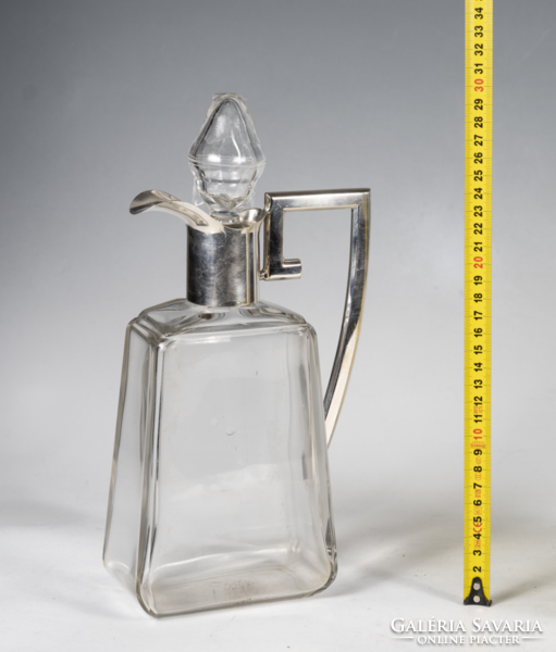 Carafe with silver neck