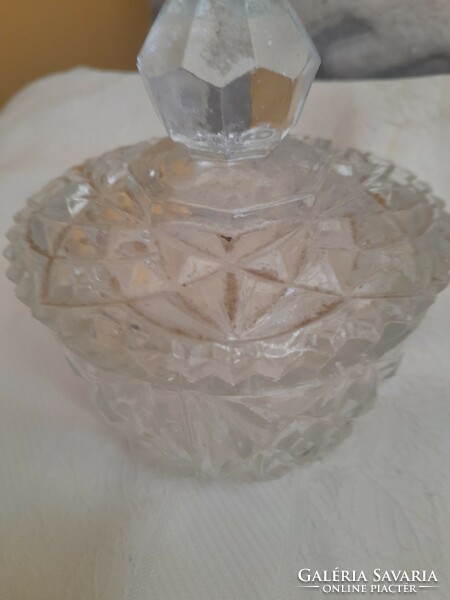 Polished crystal beautiful sugar bowl