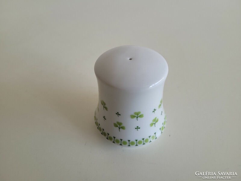 Lowland porcelain salt shaker with retro parsley pattern
