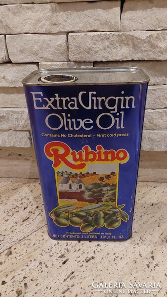 Rubino extra virgin olive oil 3l tin