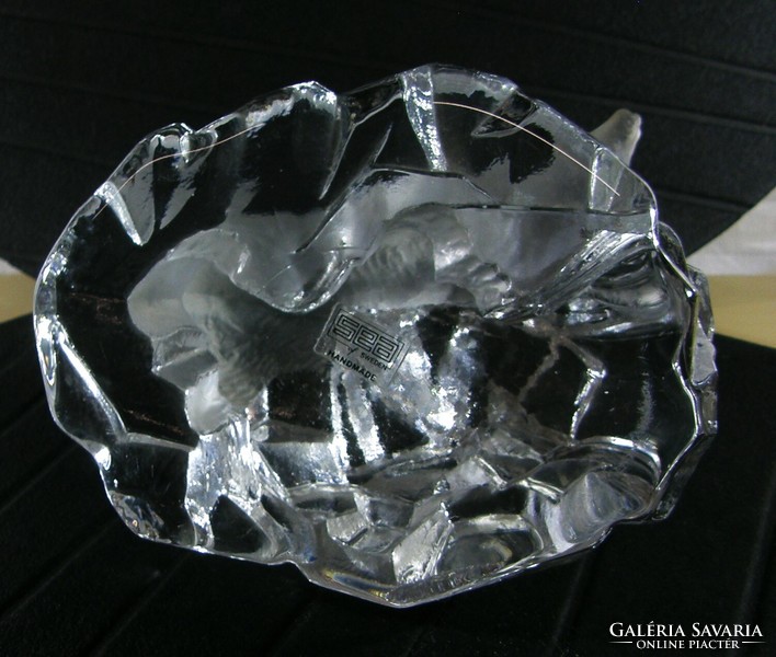 Jegesmedve Svéd SEA Glosbruk Kosta kézzel készített kristály üveg