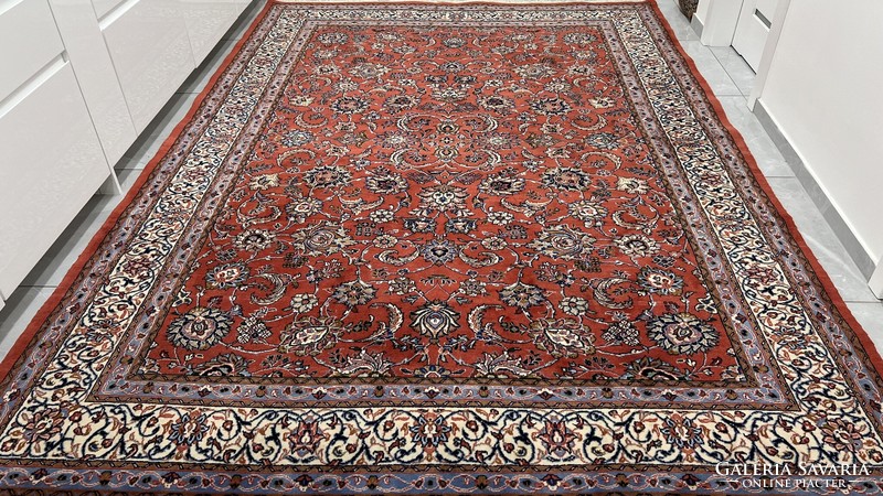 3463 Eredeti Iráni Saruq kézi csomó gyapjú perzsa szőnyeg 207X300CM Ingyen Futár