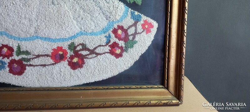 Handmade old wall picture negotiable art deco design