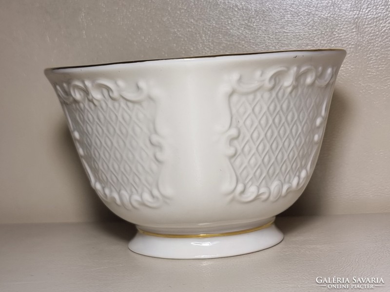 Lenox canterbury bowl with hand decorated 24k gold