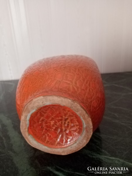 Pesthidegkút industrial modernist ceramic vase - margit csizmadia