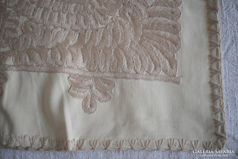 Embroidered canvas Transylvanian written pillow cover decorative pillow bird pattern 64 x 44 cm