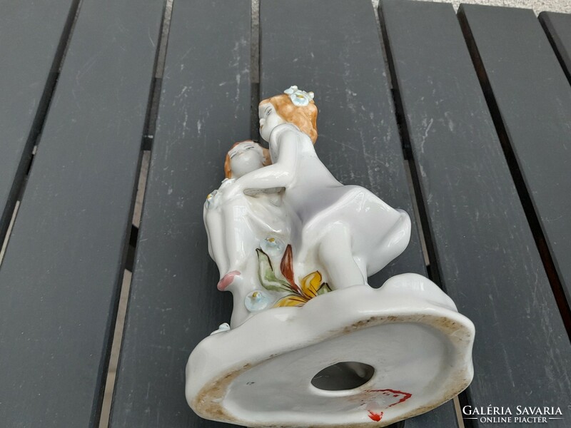 Gyönyörű régi figurális porcelán