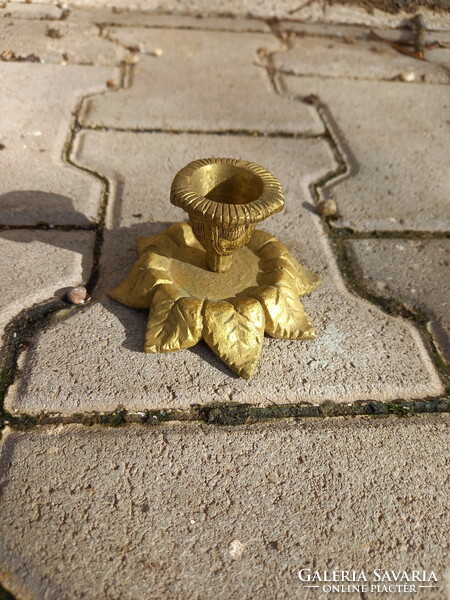 Nice old copper candle holder (5.5x9.5 cm)