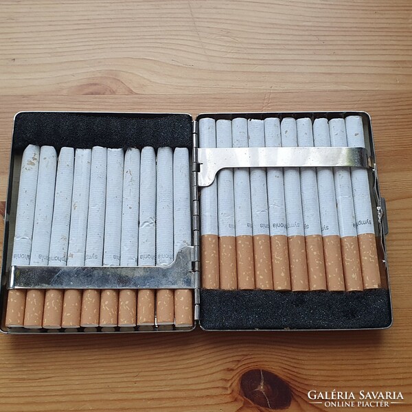 Régi díszes cigarettatartó dózni - díszes dohány kínáló doboz