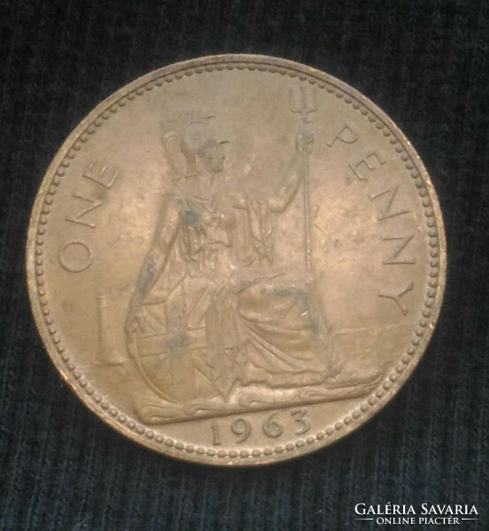 Anglia One penny 1963 - 0034