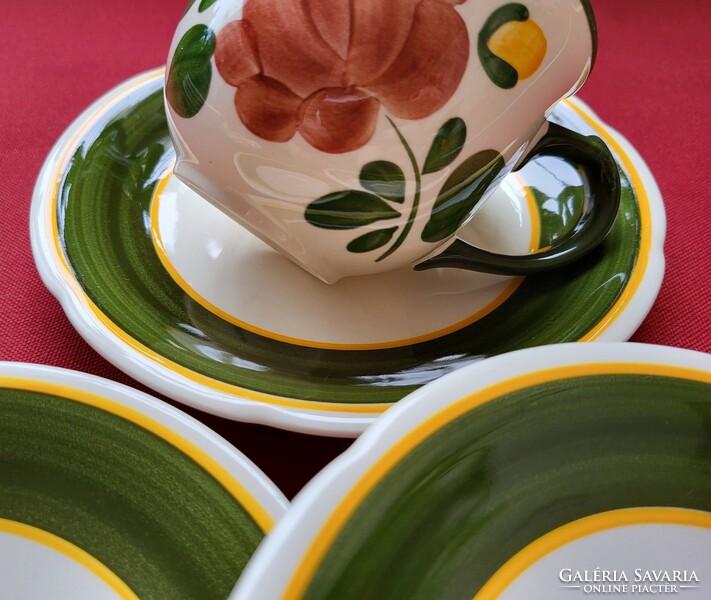 Villeroy & boch mettlach bauernblume German porcelain coffee tea cup saucer small plate plate