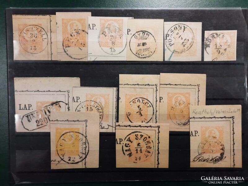 1871. Stamp cutouts. Nice stamps