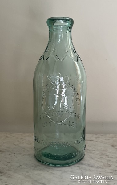 Antique milk bottle Hötej Budapest milk factory rt