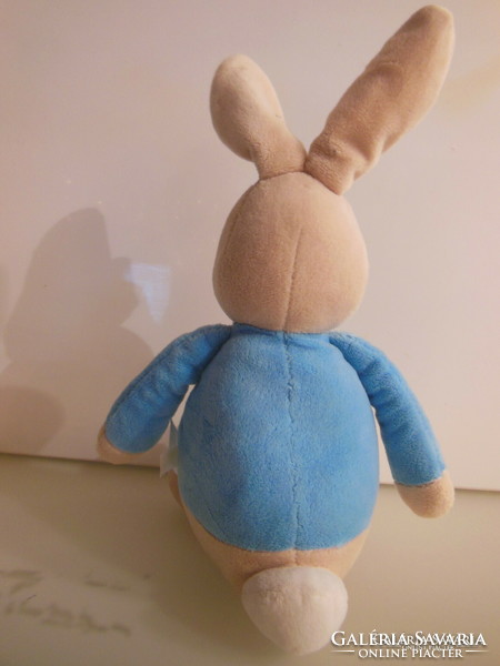 Rabbit - Peter - marked - 26 x 16 cm - soft - plush - brand new - exclusive - English - flawless