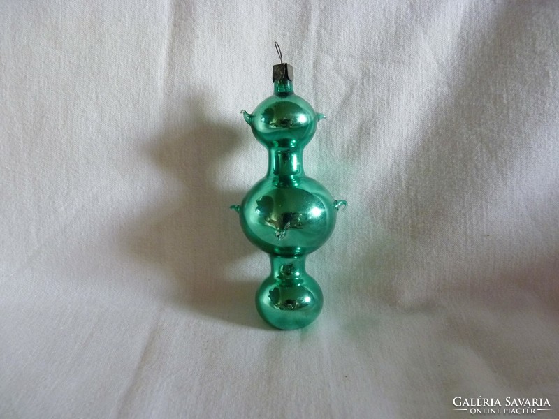 Old glass Christmas tree decoration - samovar!