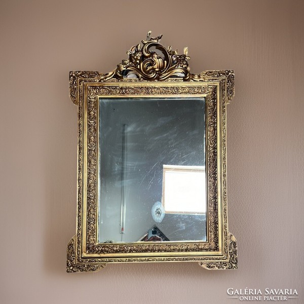 Decorative antique wall mirror 100 x 70 cm