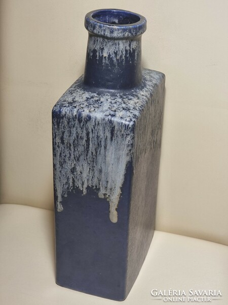SCHEURICH CERAMIC VASE 281-30  W.GERMANY kék nagy méretü  láva váza