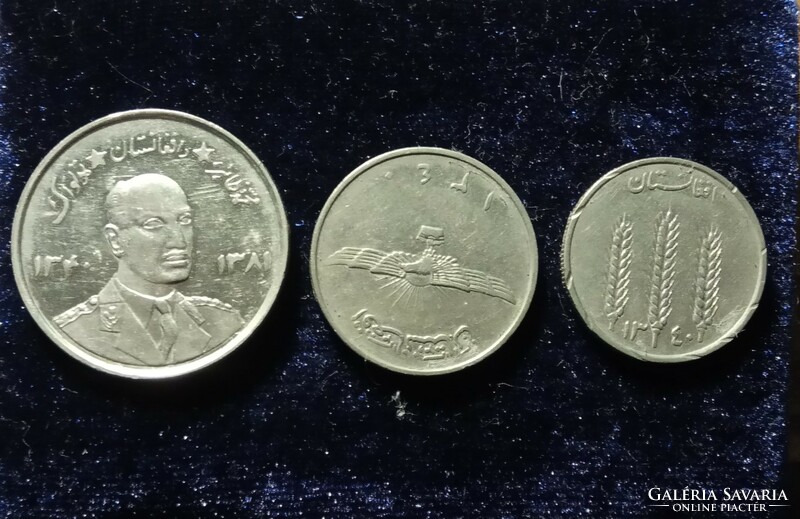 Afganisztán forgalomban lévő érmék 5-2-1 afghani