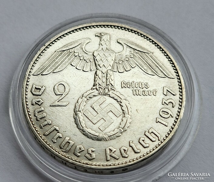 III. Birodalom ezüst 2 Márka 1937 J.