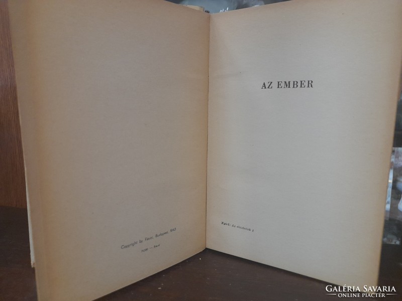 1943 Révai first edition, József Nyirő, the determined book.