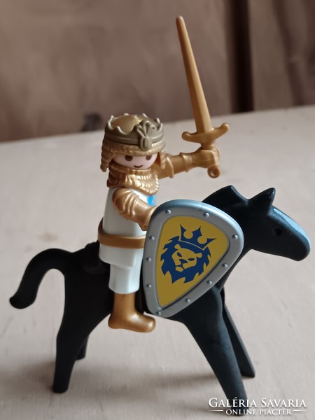 Playmobil king on his horse, vintage