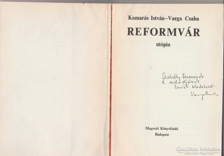 Kamarás István és Varga Csaba: Reformvár (DEDIKÁLT)