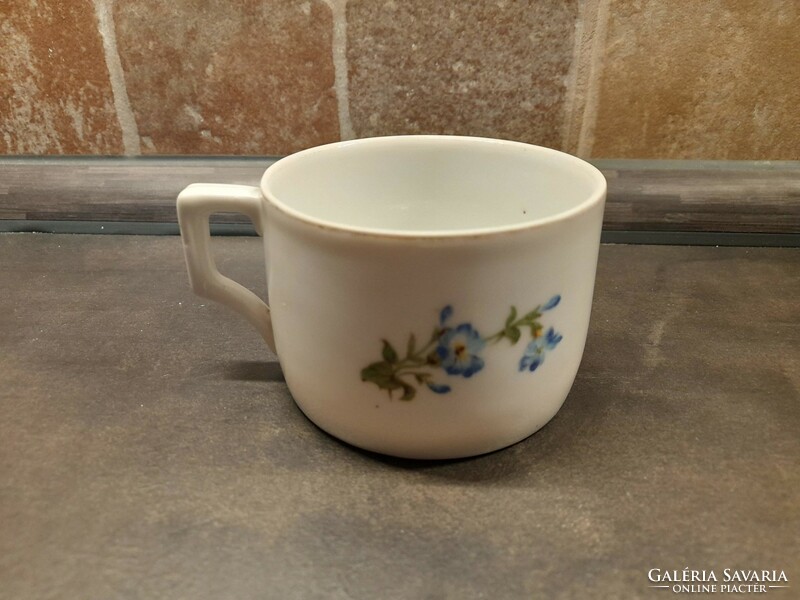 Old Zsolnay violet, floral mug