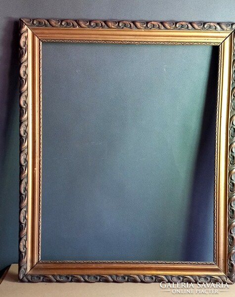 Antique wooden picture frame negotiable art nouveau design