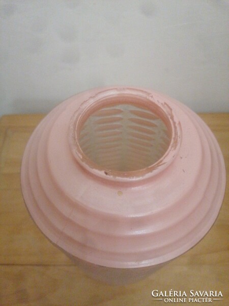 Retro rózsaszín üveg lámpabúra