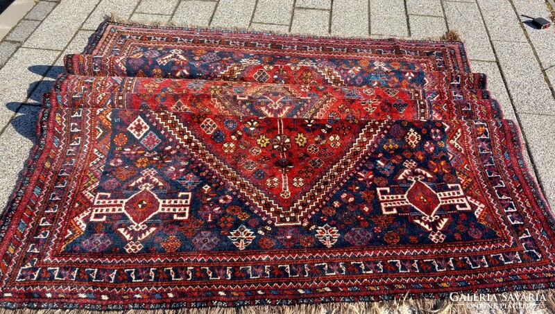 Antique Iranian Shiraz Hand Knotted Persian Rug. Negotiable
