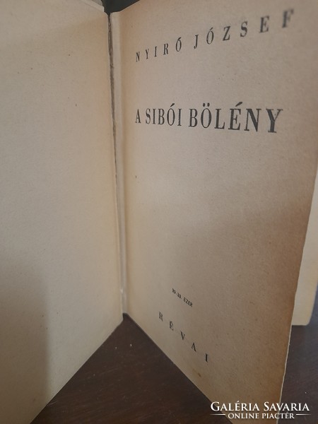 1937 Révai Első Kiadás,Nyirő József,A Sibói Bölény Könyv.