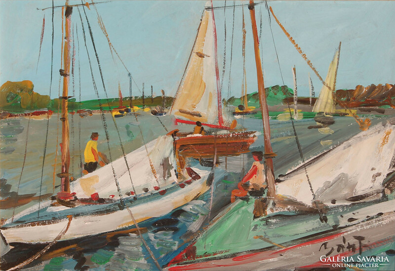 József Bánfi: sailing on the Balaton